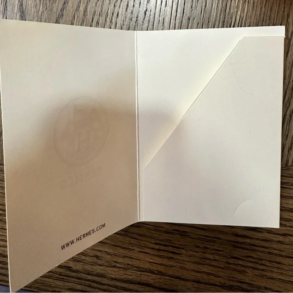 Hermes card holder/receipt holder